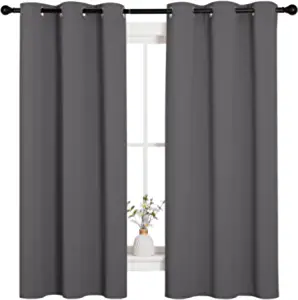 NICETOWN Gromet Blackout Insulated Curtains, 42 x 63-Inch