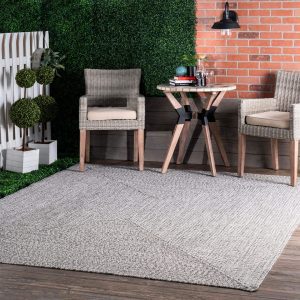 nuLOOM Water Resistant Braided Weave Front Porch Rug