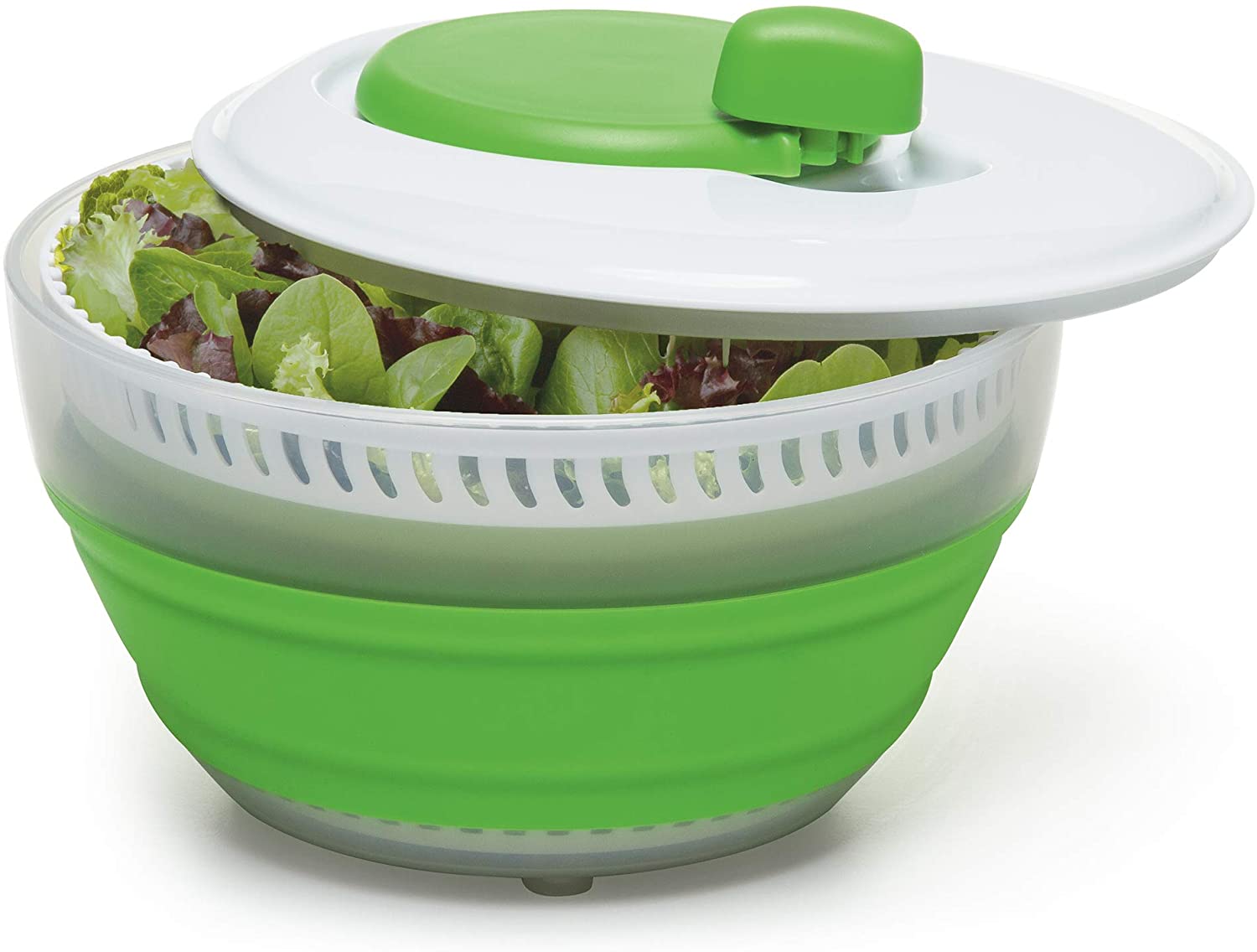 Prepworks Non-Skid Base Dishwasher Safe Salad Spinner, 3-Quart
