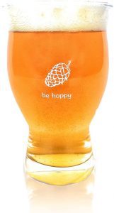 Pub ‘N’ Co Laser Etched Hop Leaf Nucleation Funny Beer Glass