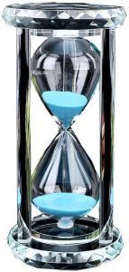 Siveit Crystal Glass 30-Minute Hourglass Timer