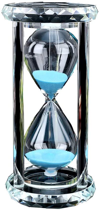 Siveit Crystal Glass 30-Minute Hourglass Timer