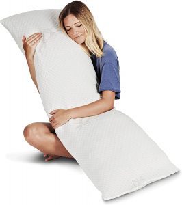 Snuggle-Pedic Chiropractor Designed Cooling Long Pillow