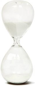 SWISSELITE Lightweight Borosilicate Glass Hourglass Timer