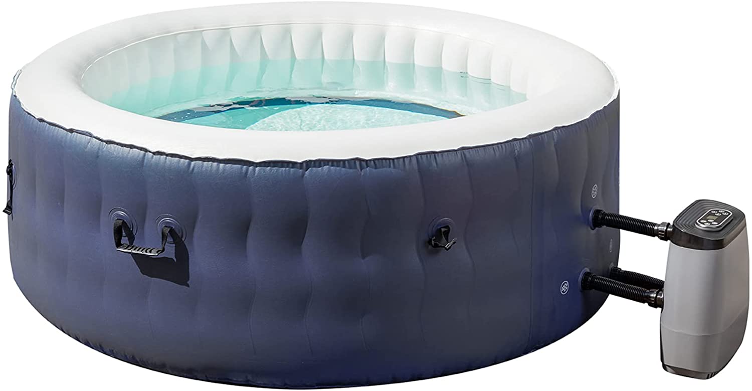 U-MAX Easy Store Bubbling Inflatable Hot Tub, 4-Person