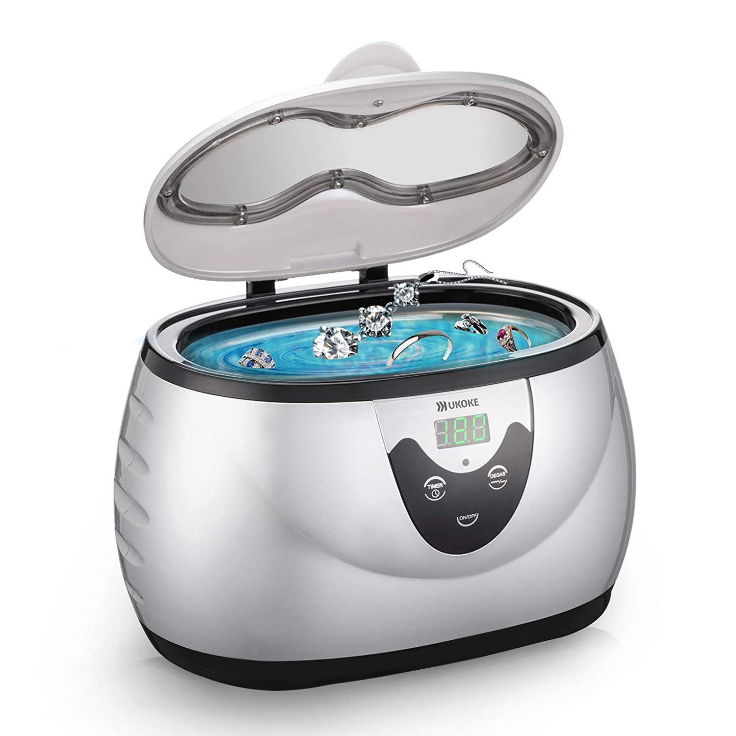 UKOKE 3800S Touch Control Microscopic Ultrasonic Jewelry Cleaner