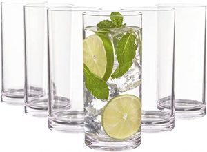 US ACRYLIC 16-Ounce Plastic Water Glass, 6-Pack