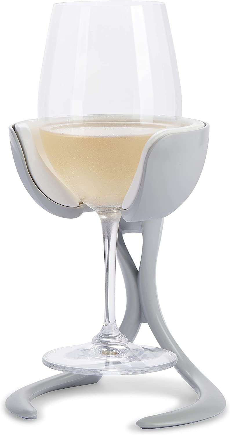 VoChill Refreezable Wine Glass Chiller Stand