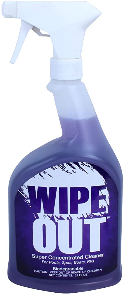 Wipeout Grime Removing Concentrated Pool Tile Cleaner, 32-Ounce