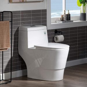 WOODBRIDGE Button Flush Anti-Leak Toilet
