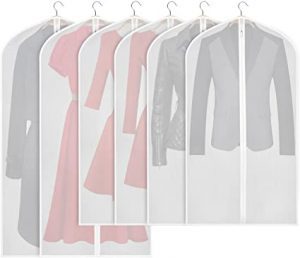 Zilink Dustproof Hanging Multi-Size Garment Bag, 6-Pack