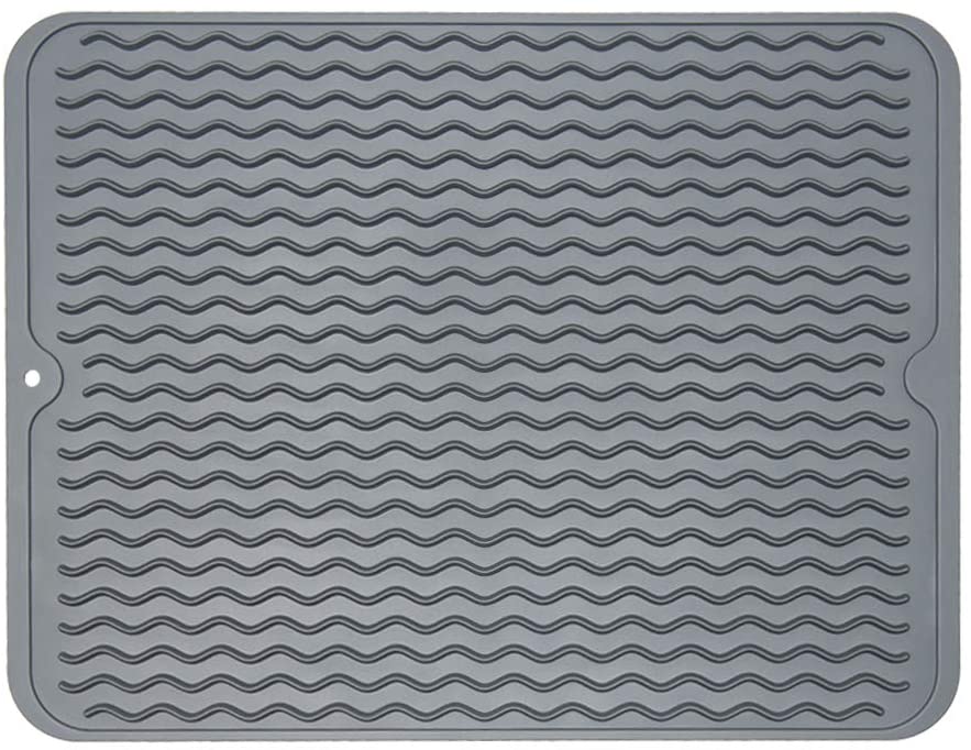 ZLR Heat Resistant Pliable Dish Drying Mat, 12×15.8-Inch