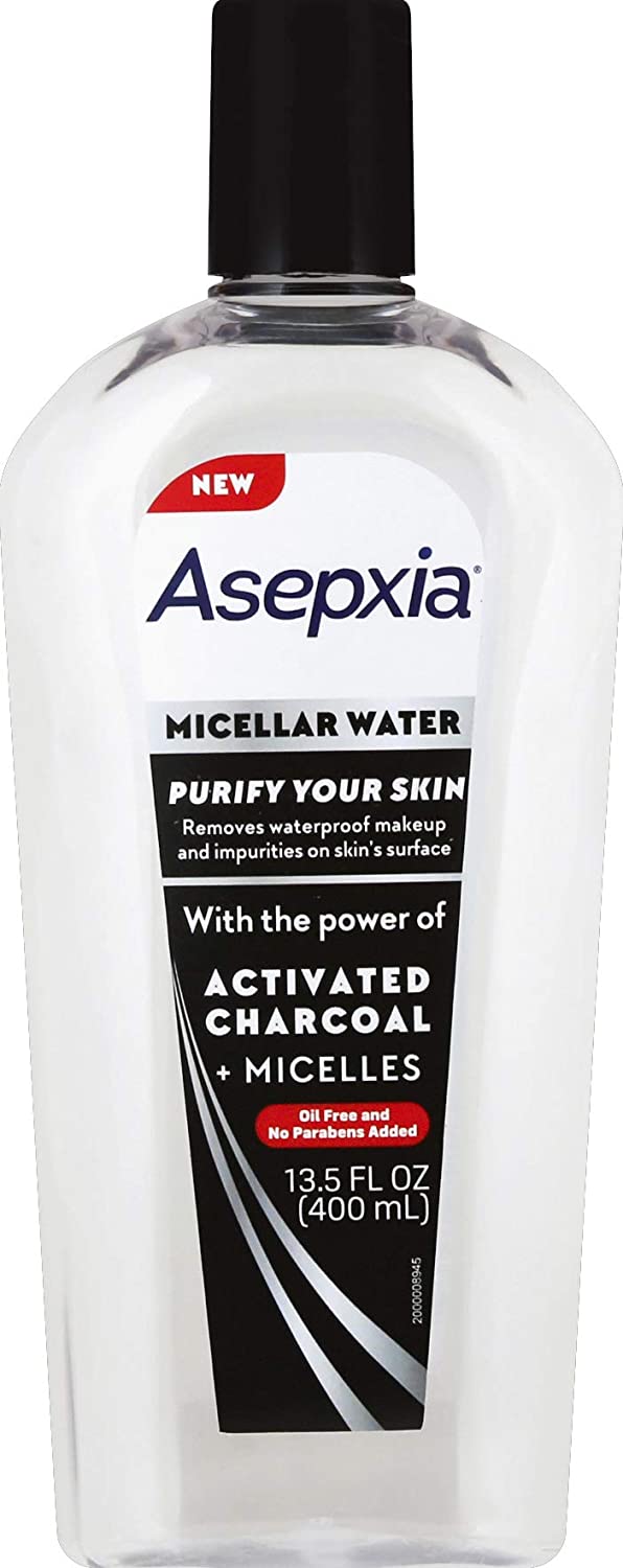 ASEPXIA Activated Charcol Micellar Water Cleanser, 13.5-Ounce