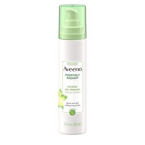 Aveeno Positively Radiant Micellar Gel Water Cleanser, 5.1-Ounce