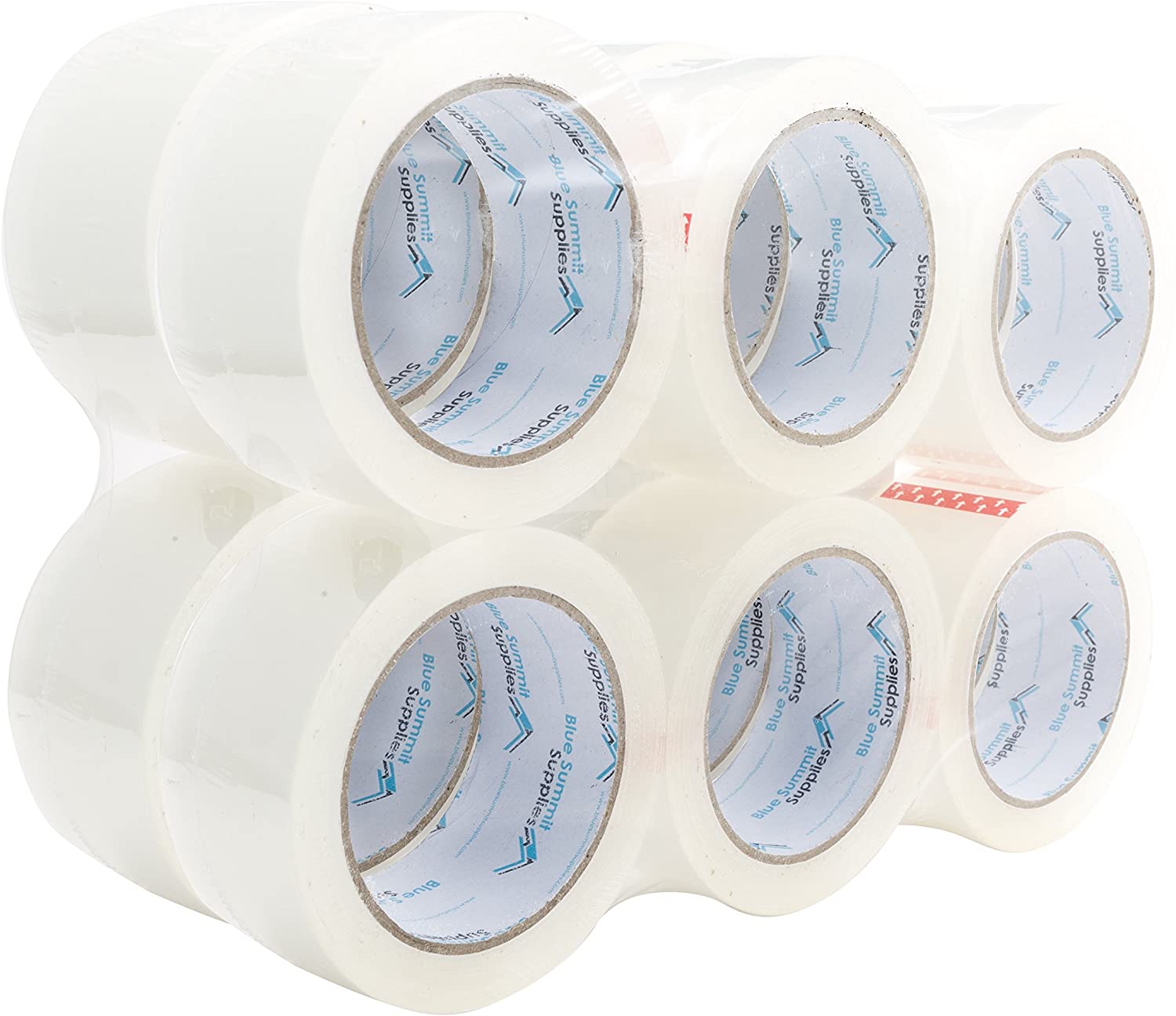 Blue Summit Supplies Wrinkle Free Heavy Duty Packaging Tape, 12-Pack