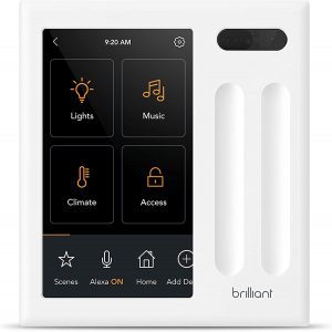 Brilliant 2-Switch Panel Smart Home System