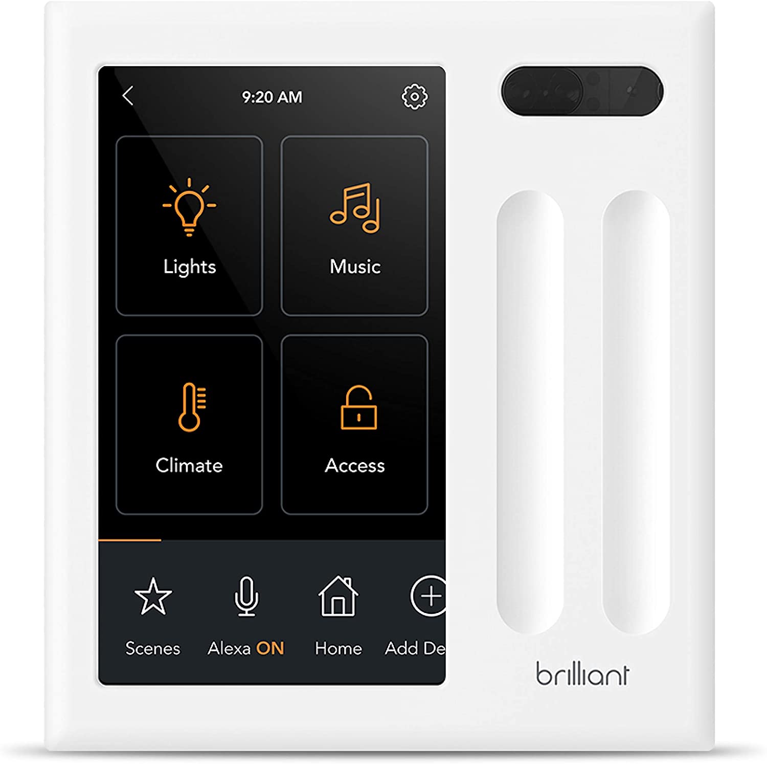 Brilliant 2-Switch Panel Smart Home System