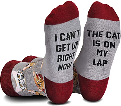 Cavertin Funny Cat-On-My-Lap Socks
