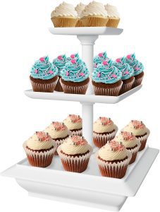 Chef Buddy Portable Countertop Cupcake Stand, 3-Tier