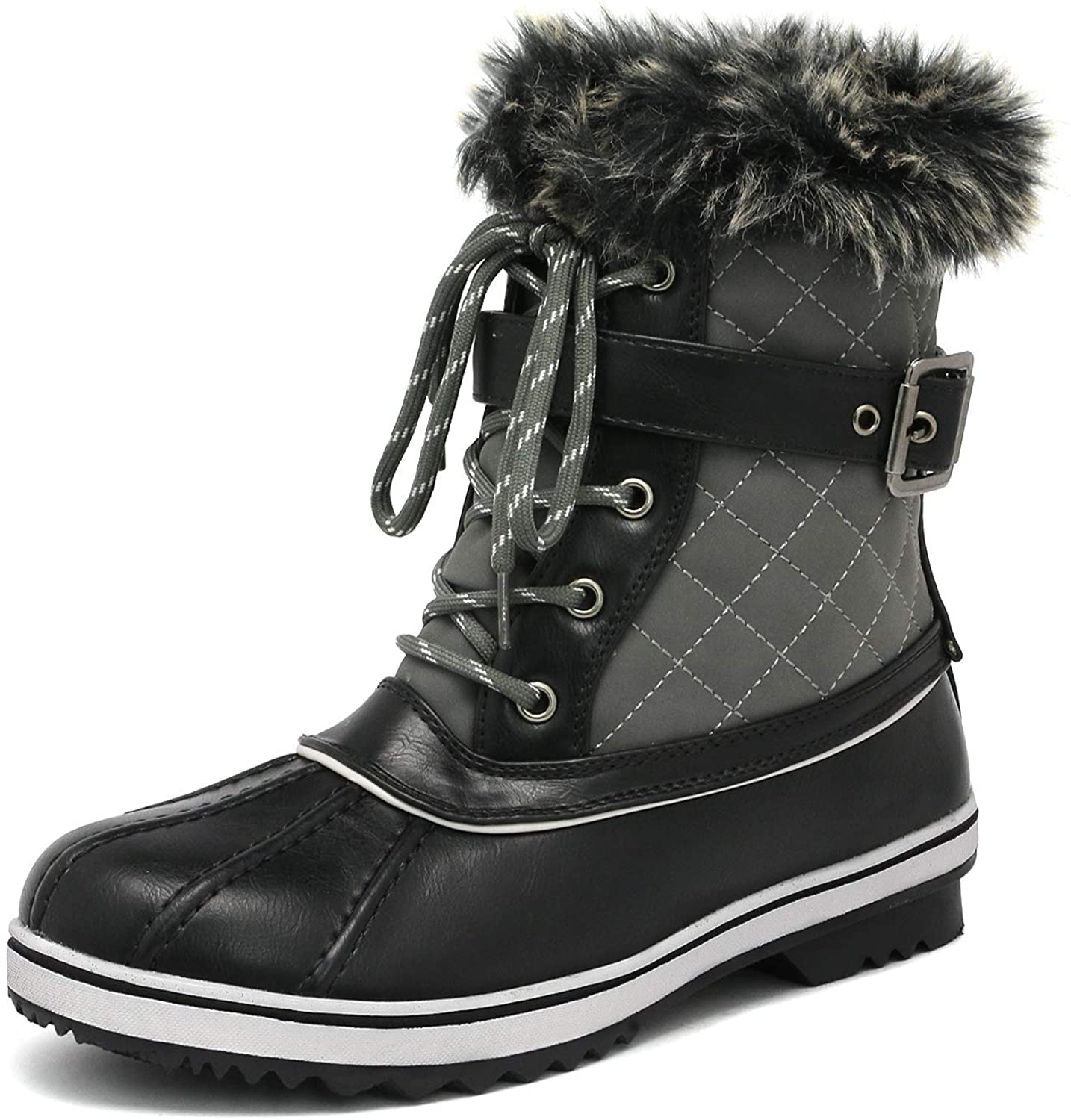 DREAM PAIRS Insulated Mid-Calf Snow Boots