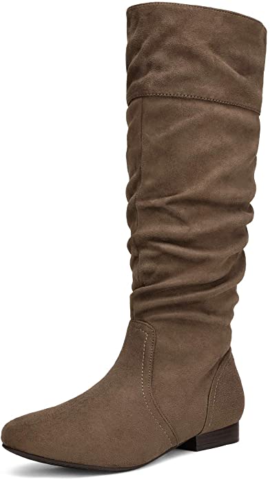 DREAM PAIRS Women’s Pull-On Knee High Boots