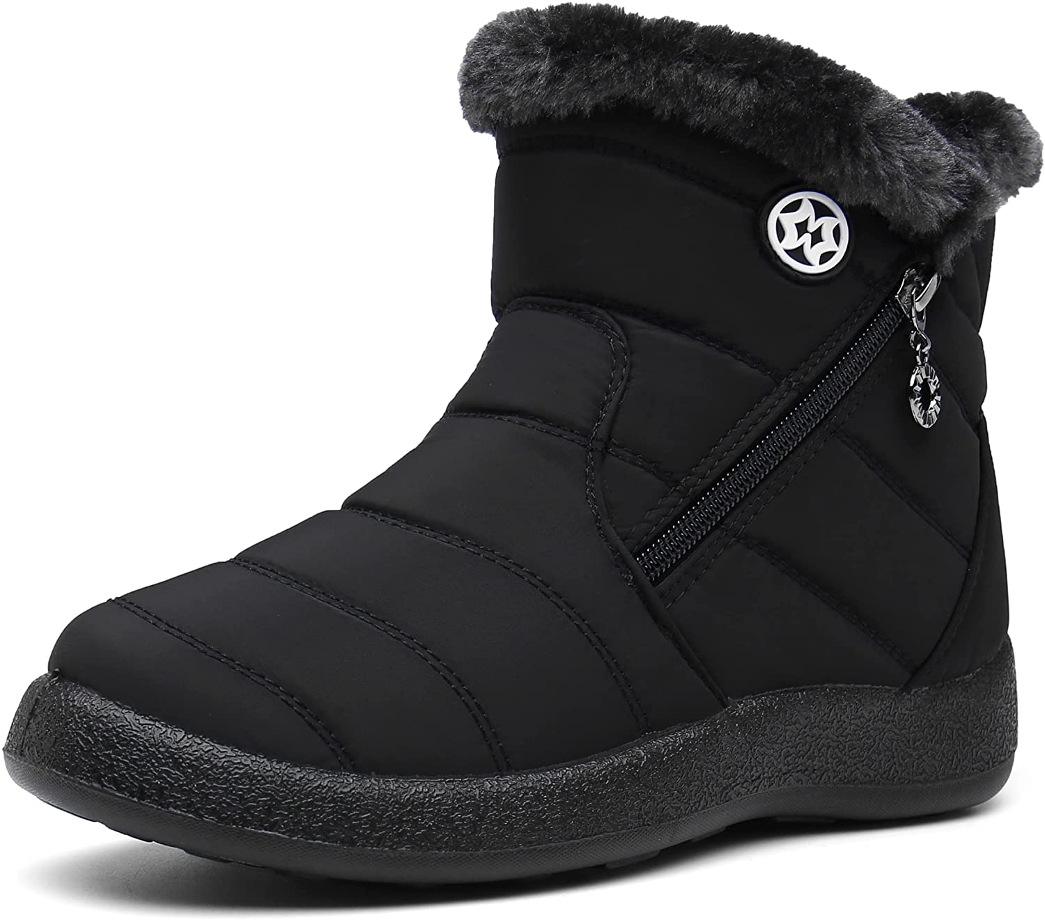 Eagsouni Anti-Skid Fur-Lined Boots For Women