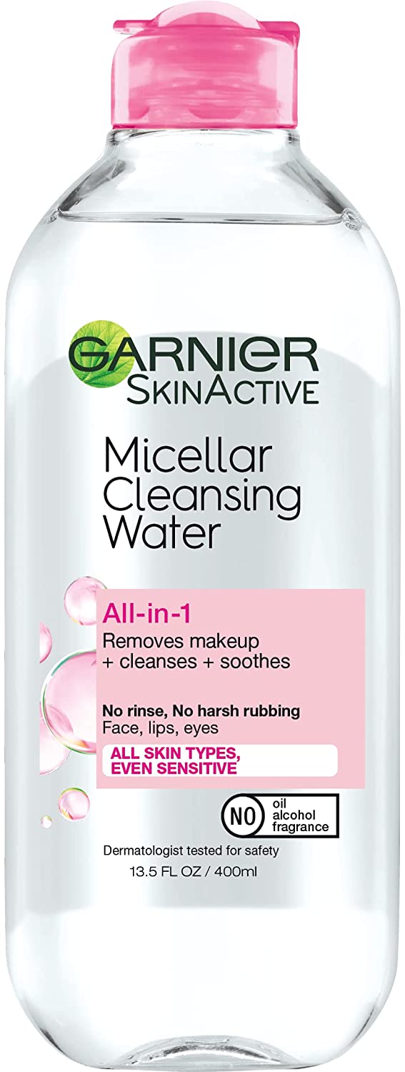 Garnier All Skin Types Micellar Cleansing Water, 13.5-Ounce
