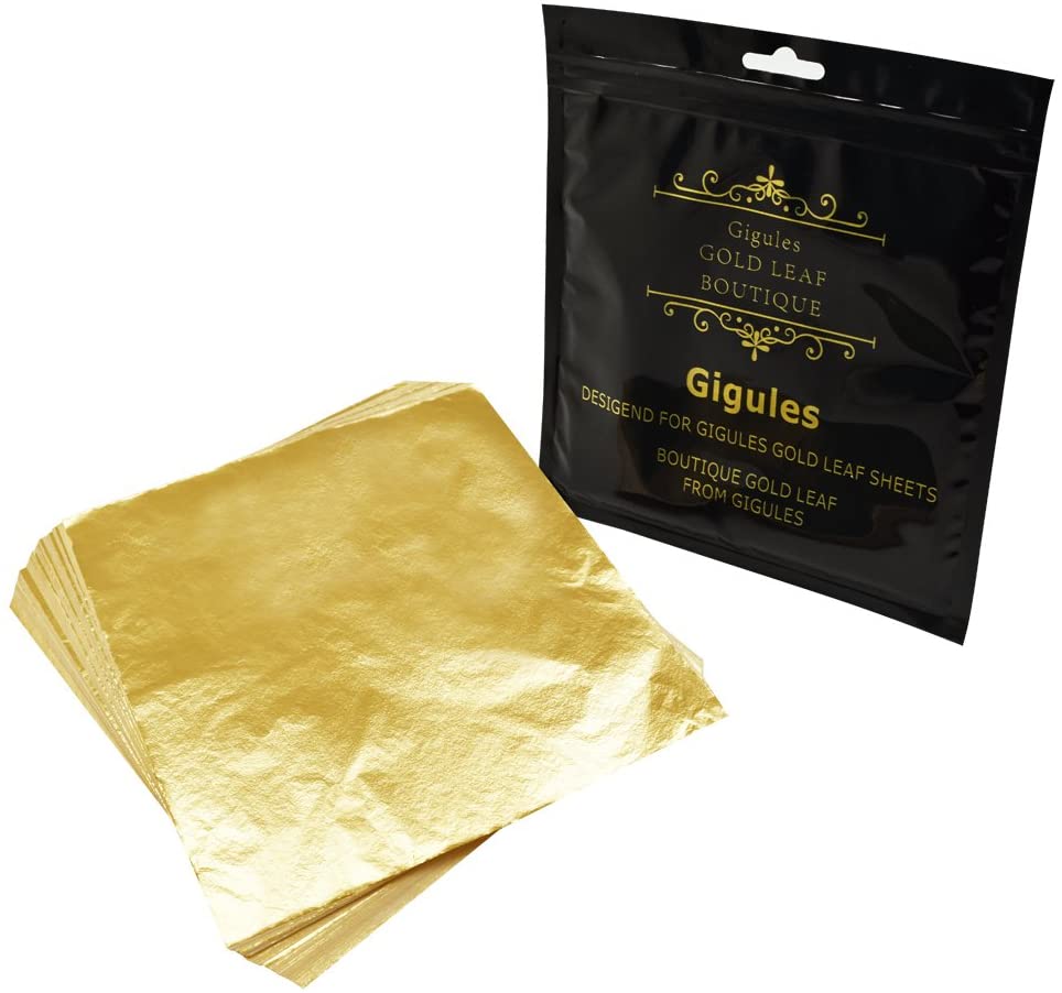 Gigules Thin Artistic Gold Foil, 100-Count