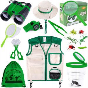 GINMIC Magnifying Glass & Assorted Nature Exploration Toys, 11-Piece