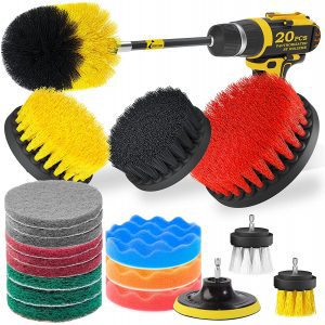Holikme Drill Scrub Brush Attachments Cleaning Tools, 20-Piece