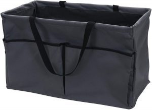 Household Essentials Collapsible Canvas Grocery Tote Bag