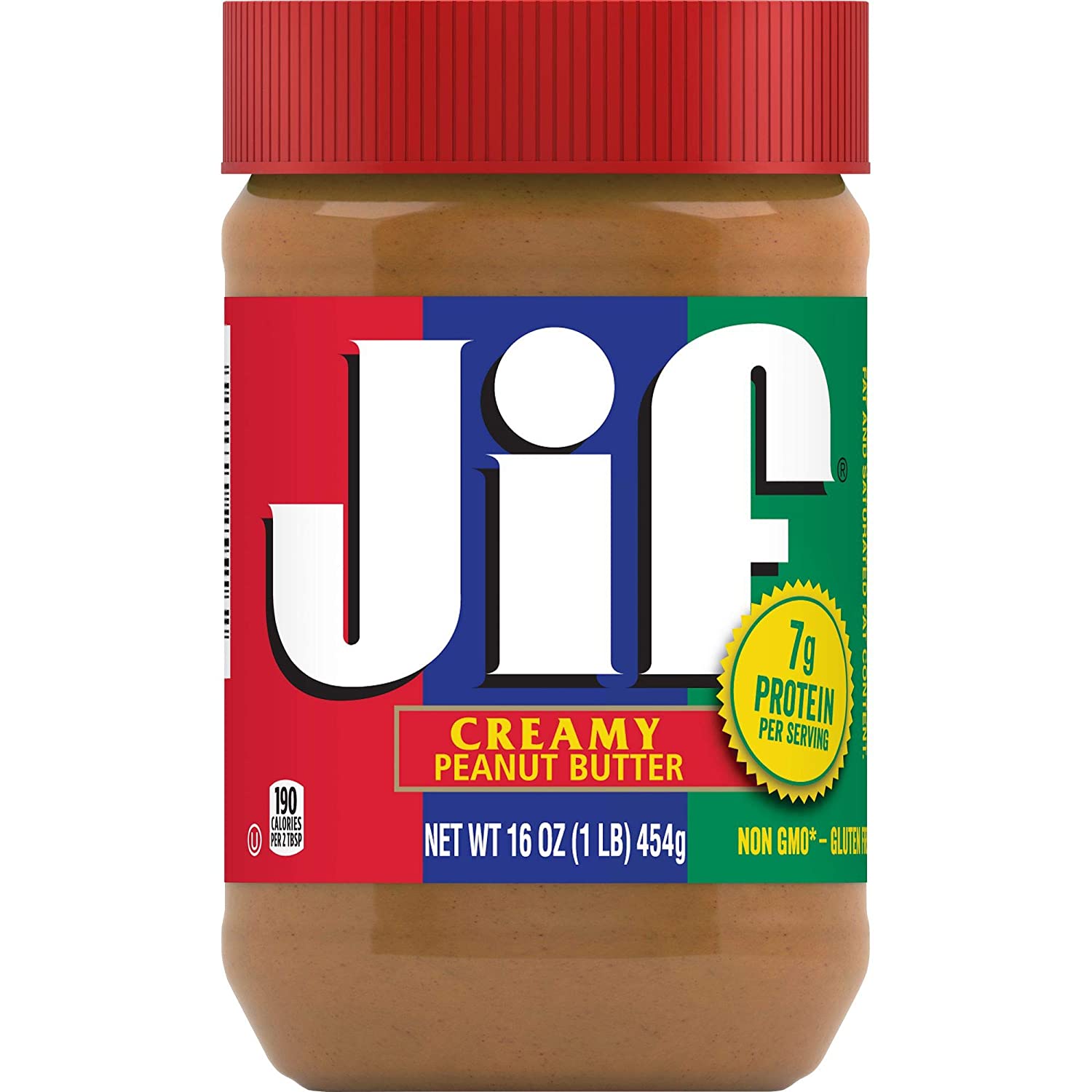 Jif Creamy Gluten Free Peanut Butter, 3-Count