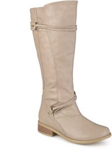 Journee Ankle Strap Wide-Calf Riding Boots For Women