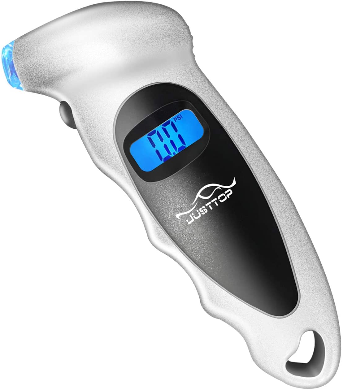 JUSTTOP Automatic Off Lighted Nozzle Tire Pressure Gauge
