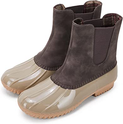 Kathemoi Waterproof Slip-On Duck Boots For Women