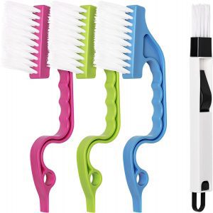 LEOBRO Nylon Bristle Gap Brushes Cleaning Tools, 4-Piece