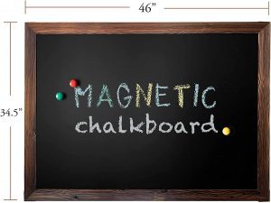 Loddie Doddie Rustic Frame Magnetic Chalkboard