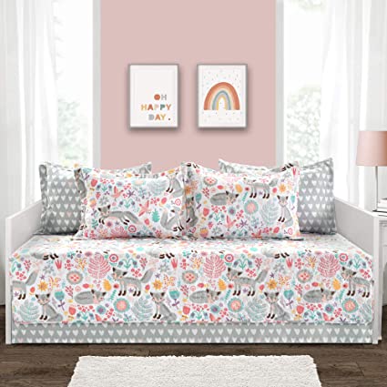 Lush Decor Pixie Fox Polyester Daybed Set, 6-Piece