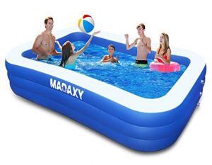 MADAXY BPA-Free Easy Set-Up Inflatable Pool, 120-Inch