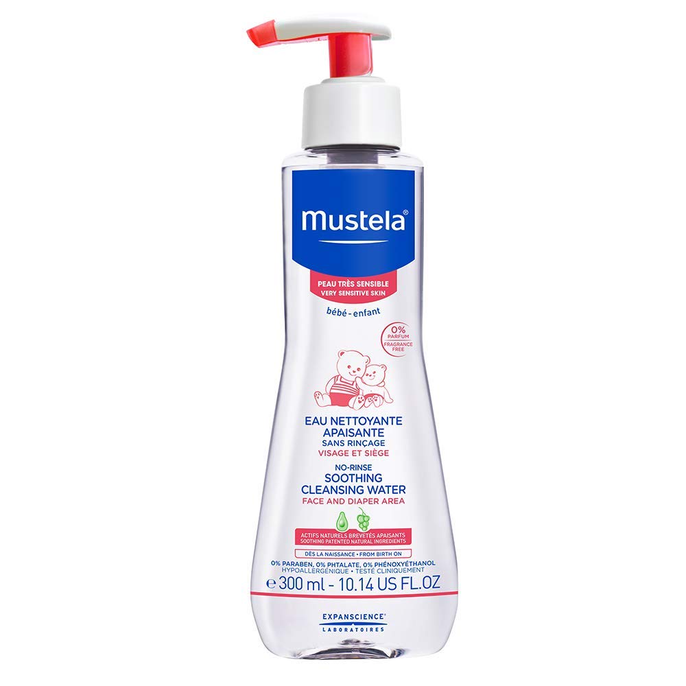 Mustela Sensitive Skin Micellar Water Cleanser, 10.14-Ounce