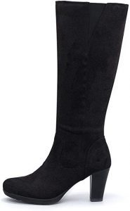 mysoft Chunky Heel Wide-Calf Boots For Women