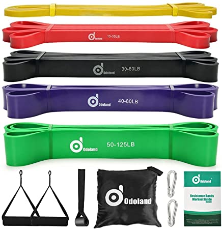 BeesClover Pull Up Assist Band Mobility Band Stretch Resistance Band Powerlifting Bands- Extra Durable Works with Any Pullup Station