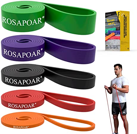 BeesClover Pull Up Assist Band Mobility Band Stretch Resistance Band Powerlifting Bands- Extra Durable Works with Any Pullup Station