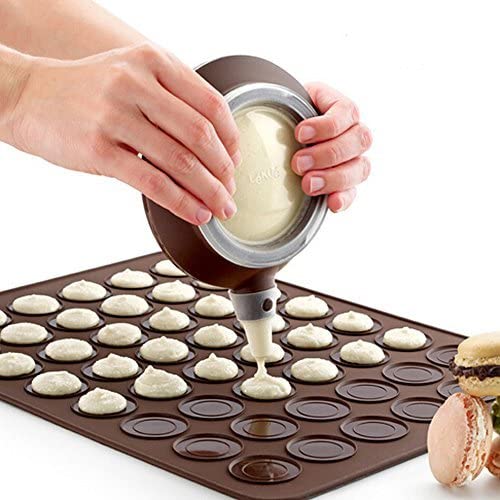 SILIMADE Silicone Piping Pot Pastry & Baking Mold Set, 6-Piece