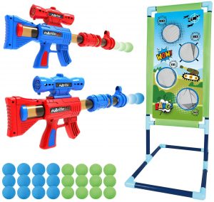 SpringFlower Foam Ball Guns And Target Toys For 5-Year-Old Boys
