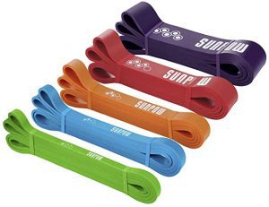SUNPOW Resistance Training Pull-Up Assistance Band, 5-Piece