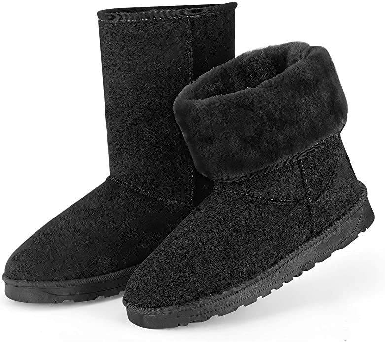 TeqHome Water Resistant Fur-Lined Boots For Women