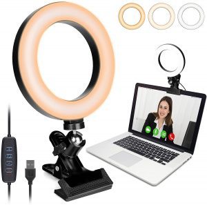 Viciall Weighted Metal Clip Mini Ring Light