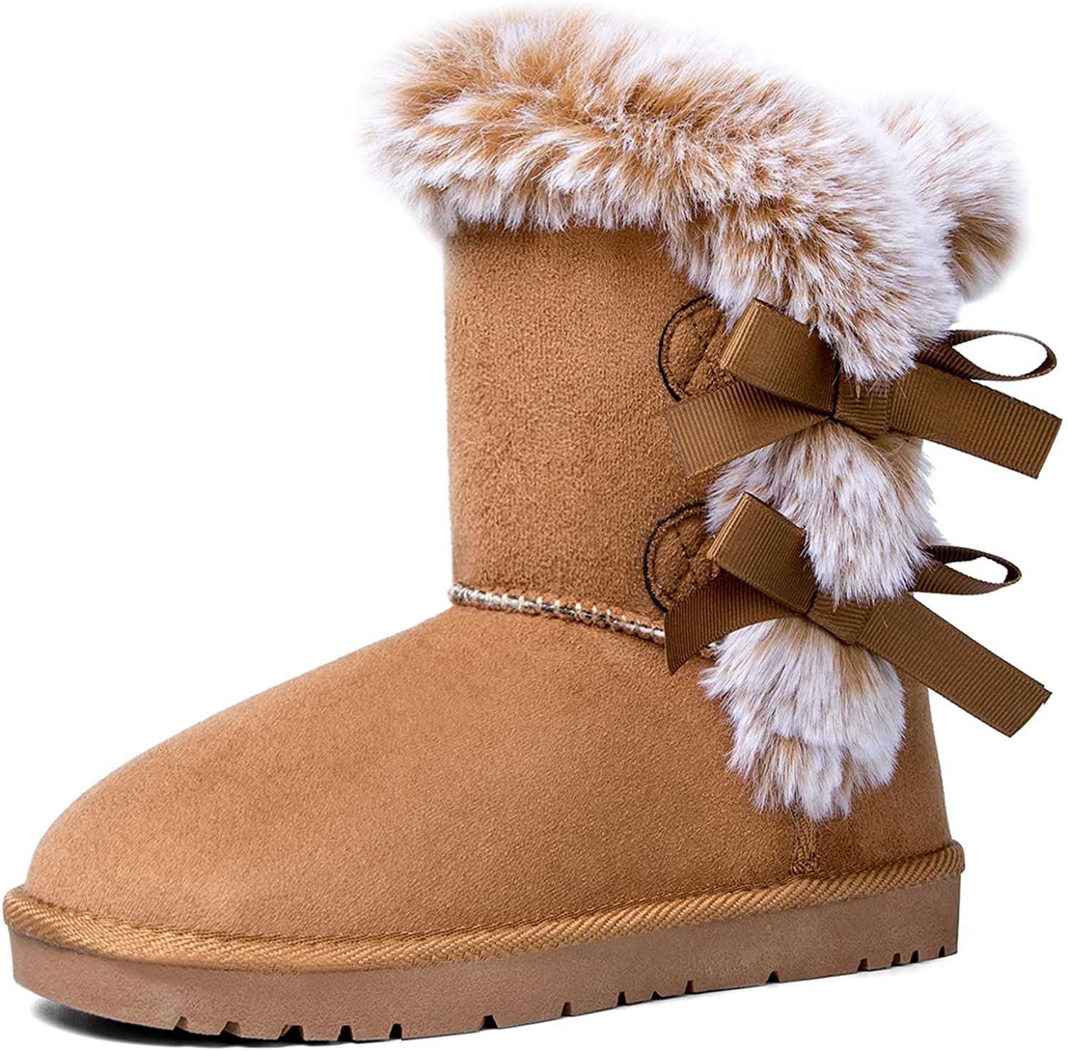 WFL Mid-Calf Fur-Lined Boots For Women