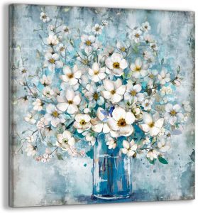 Wijotavic Easy Hang Flower & Vase Wall Art